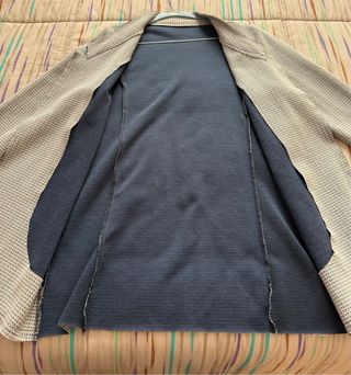 Giacca felpa fantasia blu taglia XL