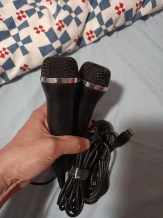 2 Micrófonos Karaoke USB PS3