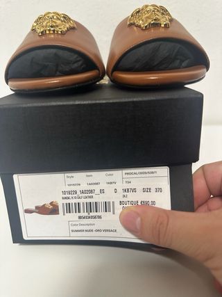 Versace Medusa Flat Sandals