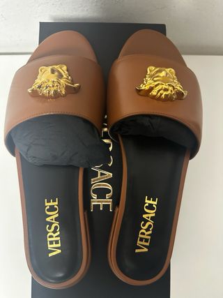 Versace Medusa Flat Sandals