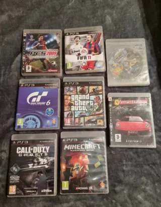 Lote PS3 + 18 juegos + accesorios