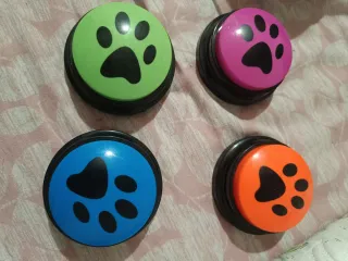 Bottoni premi e parla per cani 4 pz