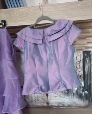 Traje 2 piezas morado