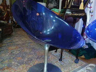 Sillas Philippe Starck Azul/Plata