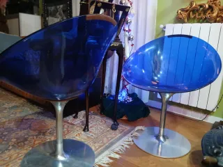 Sillas Philippe Starck Azul/Plata