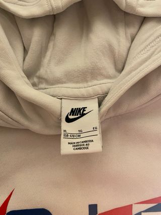 Sudadera Nike AIR blanca con logo