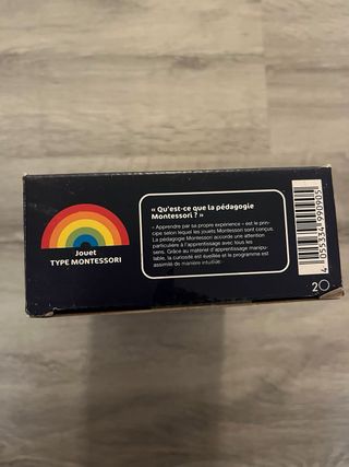 Arcoíris de madera Montessori