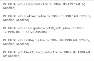 Radiador Aluminio Peugeot 205
