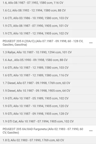 Radiador Aluminio Peugeot 205