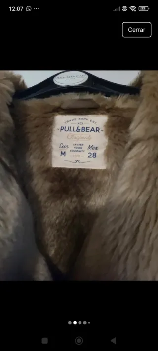 Chaquetón símil ante Pull&Bear marrón