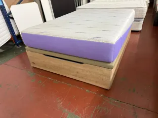 Canapé Zapatero + Colchón Visco 135x190