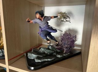 Figuras resina Naruto y Sasuke Guerra Ninja