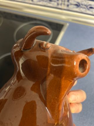 Botijo Cerámica vidriada Toro