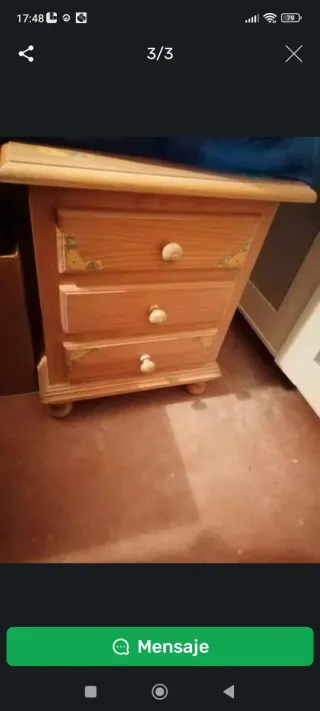 Dormitorio juvenil madera pintada