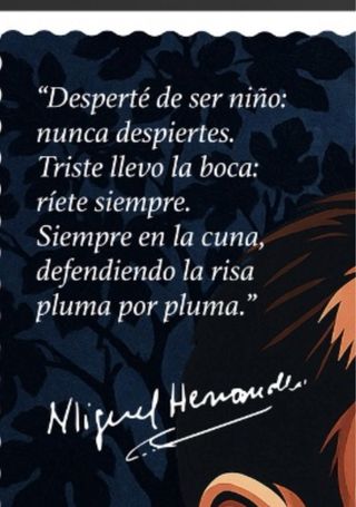 Cuadro Póster Miguel Hernández A3 con marco