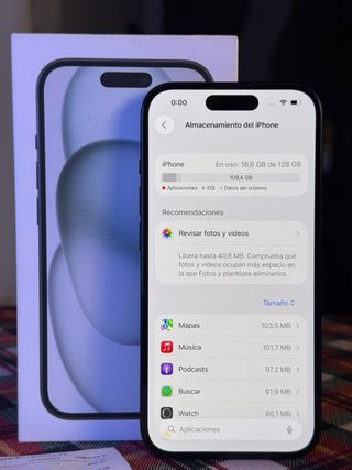 iPhone 15 128GB Gris 85% Batería