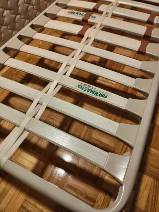 Somier Cama FIBERMASTER Blanco Metal