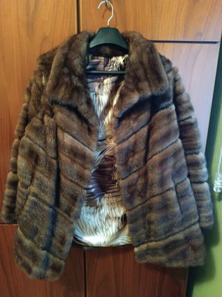 Abrigo Piel Natural Bisonte