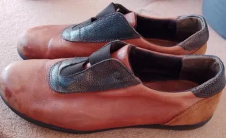 Zapatos de piel elásticos mujer T38