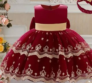 Vestido de fiesta verde para niña