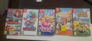 Pack 5 Juegos Nintendo Switch: Mario, Peach, Pikac