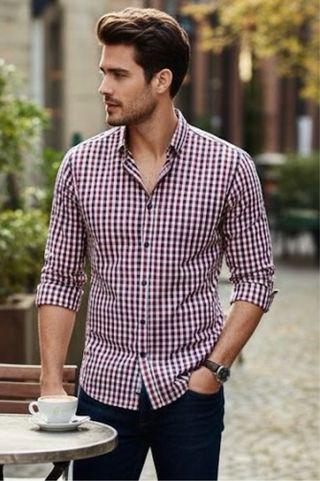 Camisa hombre Zara cuadros