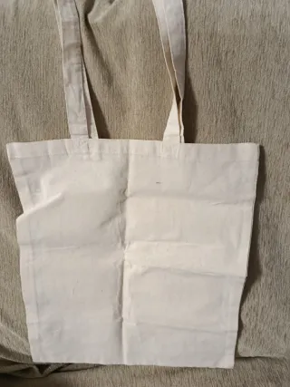 Bolso de tela con dibujo abstracto