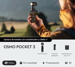 DJI Osmo Pocket 3 Cámara Bolsillo Estabilizador