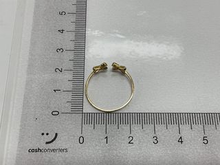 anillo oro 18k con piedra con circonita