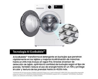 Lavadora Samsung 10Kg AI EcoBubble A Estrenar