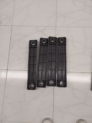 BESTWAY Escalera para Piscinas Desmontables 112x66x116 cm Plateado