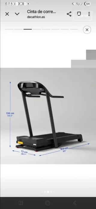Cinta de correr DOMYOS T520A