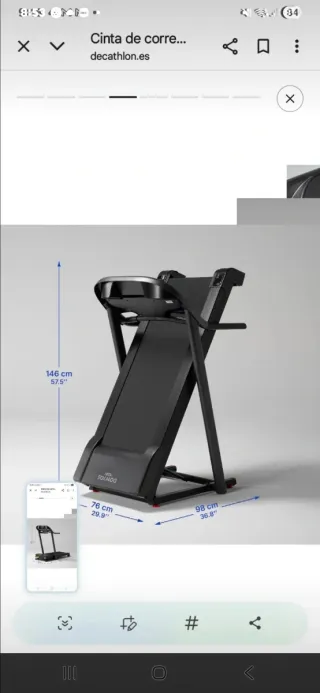 Cinta de correr DOMYOS T520A