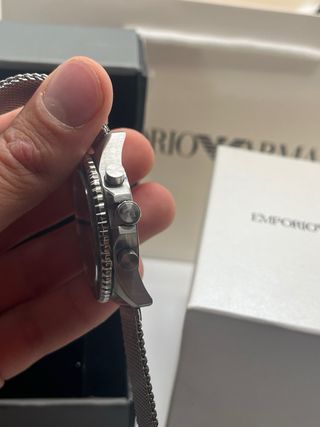 Reloj Emporio Armani Azul y Plateado