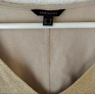 Blusita dorada brillante para vestir formal!