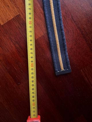 Cintura regolabile blu e arancione