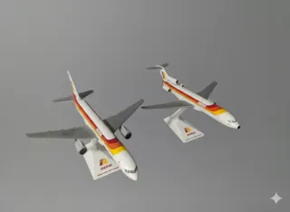 Maquetas Iberia Boeing 727 y 757