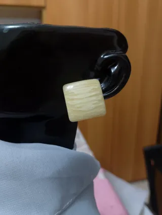 Orecchini vintage francesi quadrati