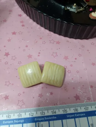 Orecchini vintage francesi quadrati