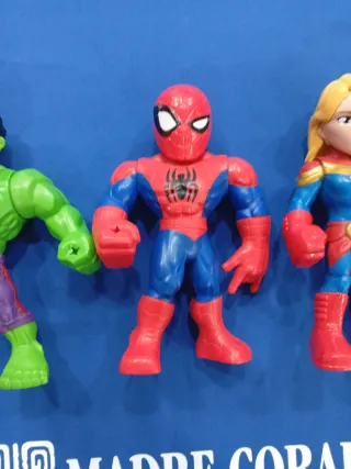Figuras Superhéroes Marvel (Hulk, Spiderman, Capit