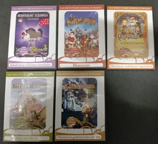 Lote 6 Películas DVD Infantil Euskera
