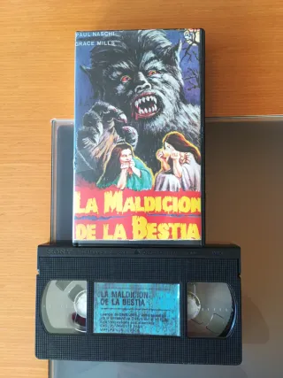 La Maldición de la Bestia VHS Terror Español