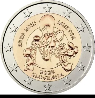 Moneda 2 euros Eslovenia 2025 Miki SC