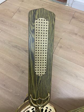 Ventilador de techo madera y metal