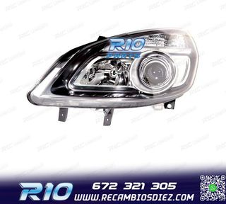 FARO IZQ PARA RENAULT SCENIC II 05-08 FONDO NEGRO