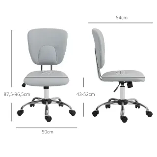 Silla de oficina giratoria gris