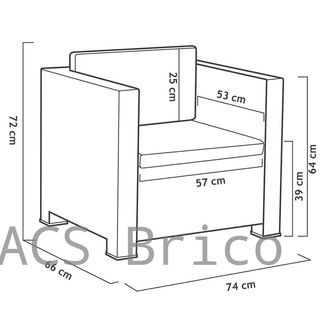 Muebles Jardín Manhattan Grafito