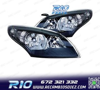 FAROS PARA RENAULT MEGANE III 12-14 FONDO NEGRO
