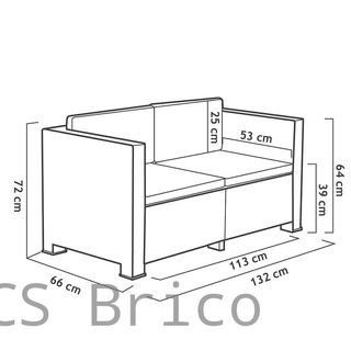 Muebles Jardín Diva Confort Storage Grafito