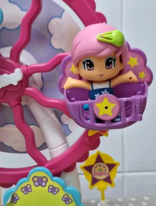 Noria Pinypon + puesto de palomitas y muñeca